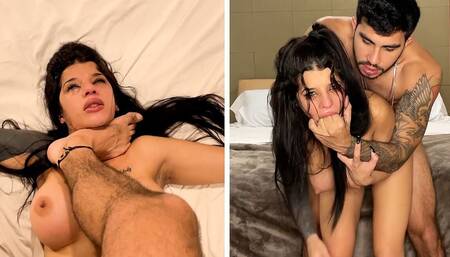 Fuck Me Hard Like You Hate Me, Daddy! Submissive Little Slut Gets Punished, Pissed on, Humiliated and Filled with Cum!