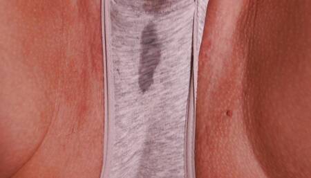 MY pussy made me CREAMY - Panties  MASTURBATION - CLOSE UP PULSATING ORGASM