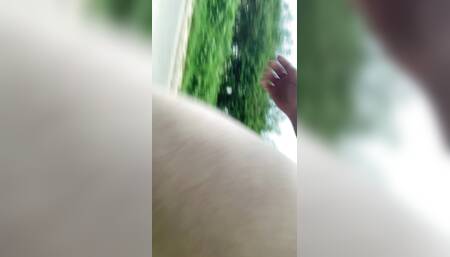 Walking naked along road. Caught!