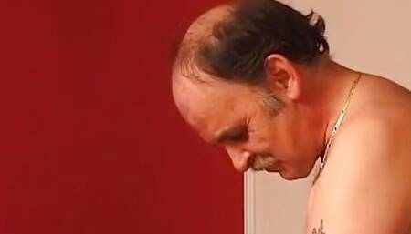 Nasty blonde German whore gets spanked in BDSM action