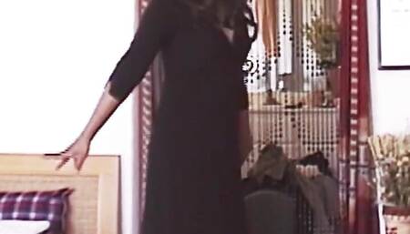 Vintage Jhazmeena in Black Dress