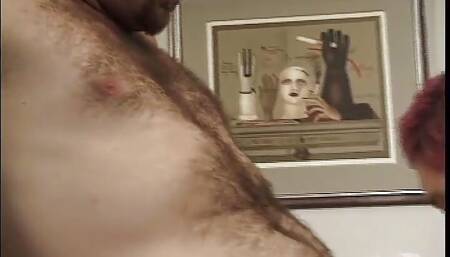 Redhead BBW Sucks a Guy with Big Dick Before Getting Her Bush Smashed on the Desk