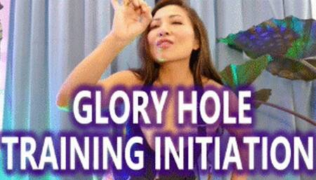 Glory Hole Training Initiation - Mz Kim Femdom POV Gay Slut Training Gooning Orgasm Control Gay Humiliation WMV