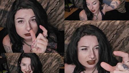 Goth Hottie Rejects Your Tiny Cock SPH