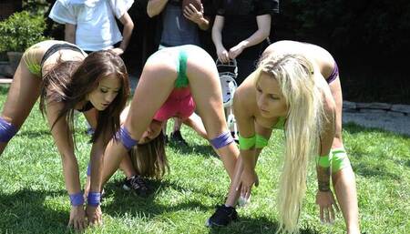 Awesome face sitting and FFM fuck with Kayla Paige and Capri Cavanni
