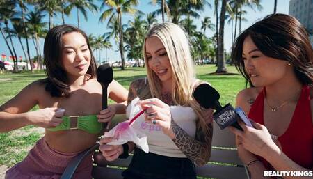 Good interracial outdoor fuck with Lulu Chu and Kimmy Kimm