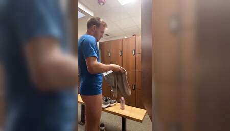 Masturbating in Locker Room