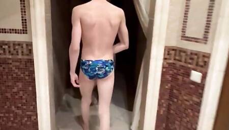 guy with big dick fucked sweet twink in sauna