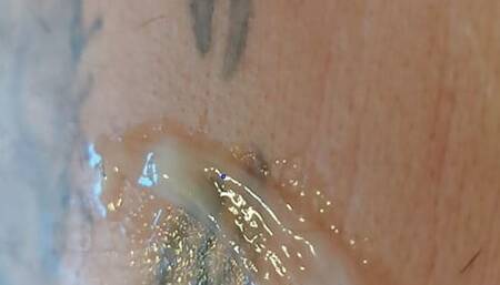 having a wank