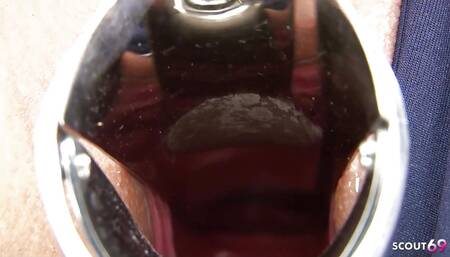 Petite Japanese Virgin Step-sister in Swimsuit Tricked to MMF Defloration 3some Sex