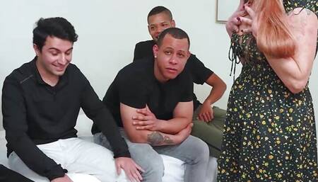 A GANGBANG for MeryLedyXXX! Our dirty MILF becomes a pornstar