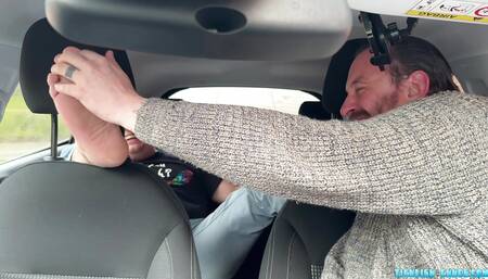 Bearded Stud Enjoying A Good Feet Ticklish Session