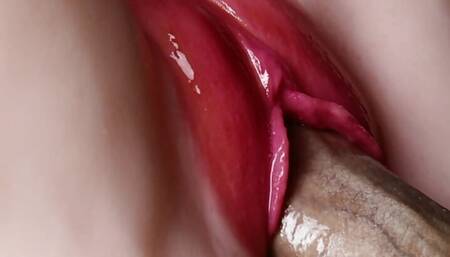 Sweet wet beautiful pussy close up fucked very hot
