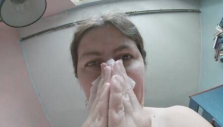 Nose blowing again
