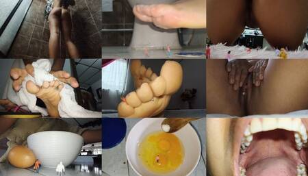 tiny men spy on unaware giant all day