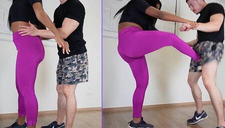 After gym Girl Kicks Annoying Guy - Sophia Kicks Annoying Guy balls after Gym - BALLBUSTING - FEMALE DOMINATION - FOOT DOMINATION - FEMDOM - CBT - HUMILIATION - BOOTS - FINDOM - COLLAR - KICK - TRAMPLE -