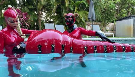 Heavy rubber bondage in Florida Part 2