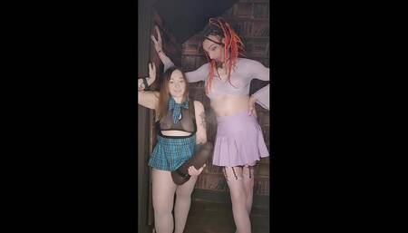 College Pegging - a Student Gets an Unexpected Surprise From the Head Girl valentinarosa89 with an Xl johnthomastoys Strapon