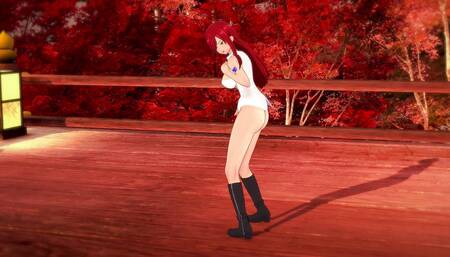Stunning redhead Erza Scarlet - 3D Hentai