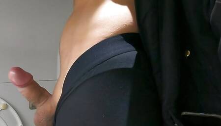 Non-stop cumming after 10 hours of showing off my package on a crowded bus