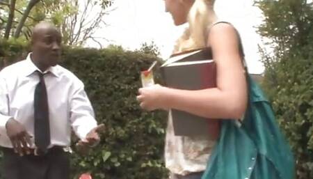 Inked Teen with Big Ass Gets Her Pussy Pounded by Big Black