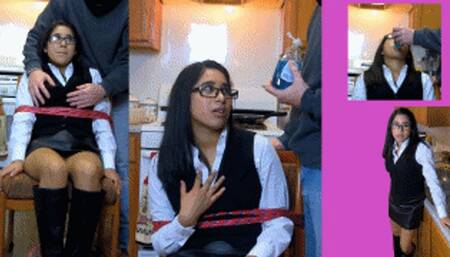 Trophy wife eRica gets her mouth washed out with dish soap!