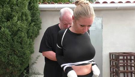 Dany Blonde - Hard Bondage Walk Training for the sexy Austrian Blonde - Part 1 mp4 SD