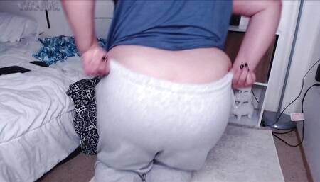 Sweatpants Asshole Tease