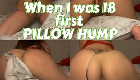 18yo Laci Aioki’s first Pillow Humping Experience