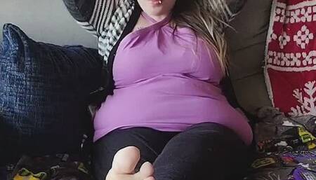 Couch feet and soles worship