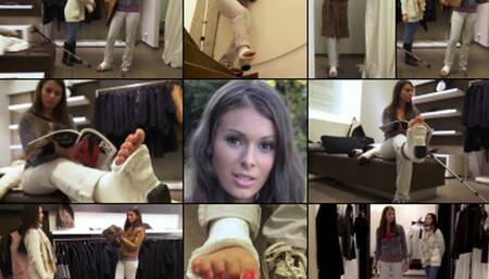 Lia SLWC Shop Until You Drop Your Casted Foot (in HD 1920X1080)