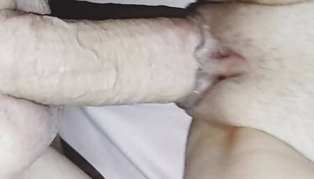 Tight babysitter pussy taking daddy's fat cock to multiple intense orgasms