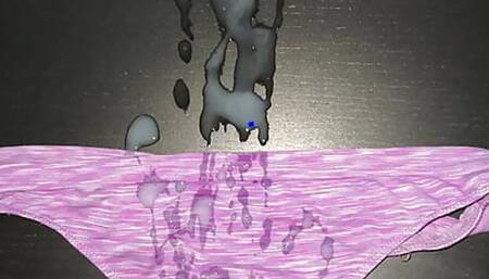 Big cumshot on my sisters panties