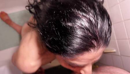 Swallowing Piss and Cum in the Shower - Vanessa Cliff