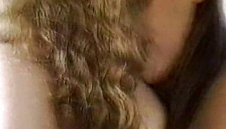 Nasty French babes sharing a big dildo