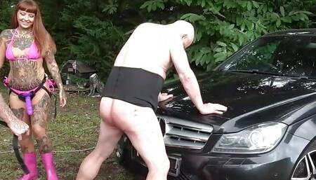 Car Scrubbing Bitch!