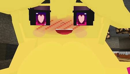 Minecraft Fapcraft: Fazclaire's Nightclub Edition I fuck Chiku, Chica, in the pussy and touch her boobs