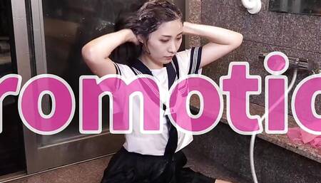 Romantic shower time, the shampoo bubbles turned on my body