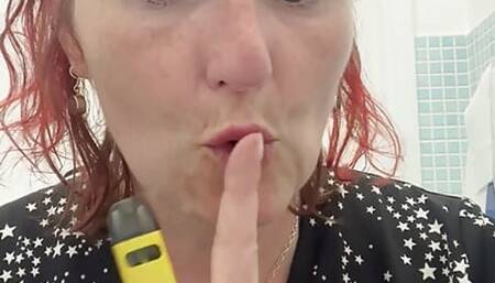 The Best View of My Pussy After Stripping Naked to Piss on My Phone Down the Loo After Having a Catch up at a Party