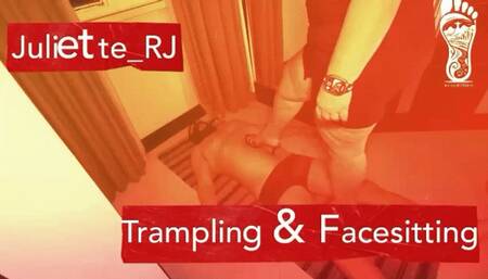 Juliette_RJ on a sexy Trampling with Facesitting - FORMOBILE DEVICES USERS - TRAMPLING - FACESITTING - FOOT GAGGING - FOOT FETISH