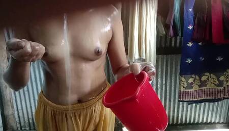 First Time Close-up Bathroom Shower College Girlfriend