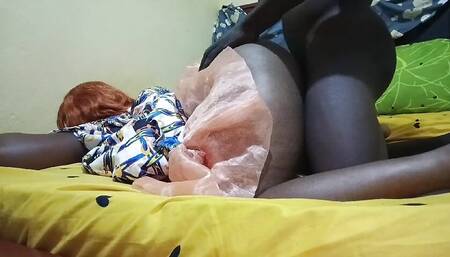 Light skinned goddess takes big black cock in her pussy all night( part 01 )