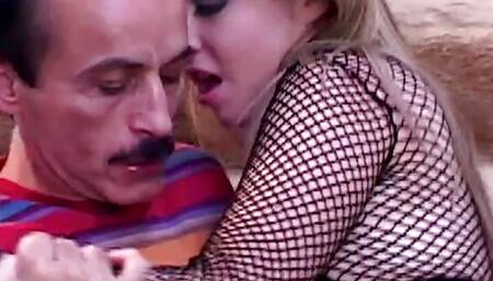 Dirty Harry ass fucked this stupid ass bimbo on the fucking stairs in the house