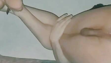 sofiblack sissy slut learn how to streach well her ass with big dildo