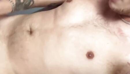 Teen Busts All Over Himself & Face