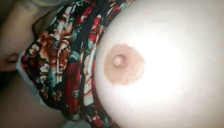 Step mom with big tits has a lush vibrator inside her Pussy