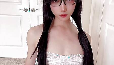 Asian Sissy CD Eva is a school girl