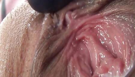 Japanese Teen Gets Her Hairy Pussy Fisted and Pleased with Toys by Two Men