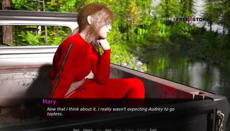 Dusklight Manor - Sex Scene 9 - Jhon Having Fun with Audrey & Lizzie and Fucked Audrey Inside River