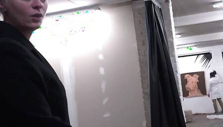 Gorgeous woman with big tits horny fucked in the butt hole